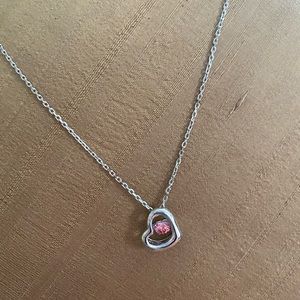 Sterling Silver Heart / CZ stone